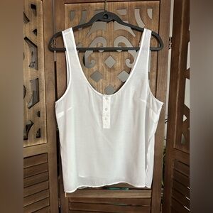 H & M White Sleeveless Women's Top- Size M